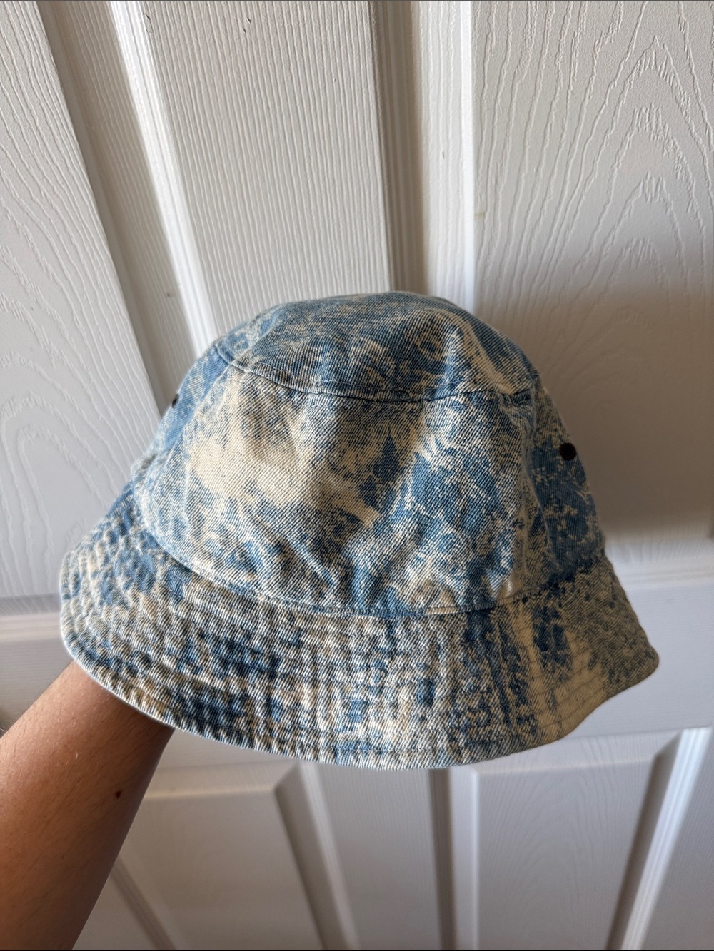 100% Cotton Blue Tie-Dye Denim Bucket Hat - Newhattan